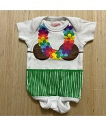 SARA KETY BABY GIRLS ONE-PIECE 0-6 MONTHS HULA LUAU ALOHA Coconut - $94.35 MXN