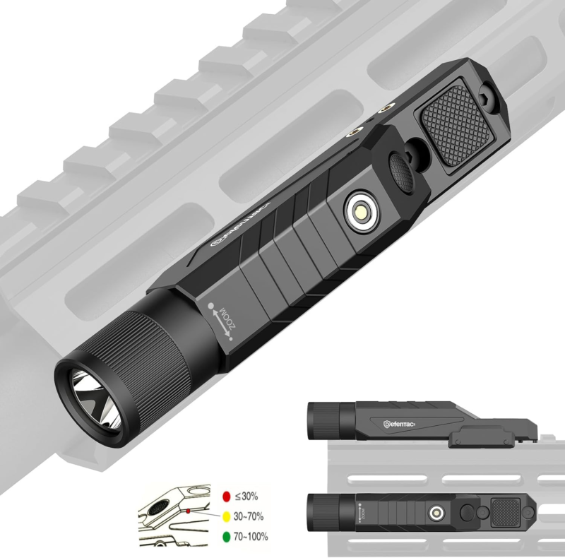 Zoomable Tactical Flashlight with Momentary Strobe for Rifle, Weapon Lig... - $67.44