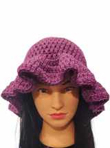 Crochet Wavy Brim Bucket Hat - Spring Fashion Summer Sun Hat!!! - £19.18 GBP