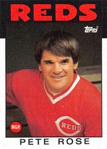 1986 Topps #741 Pete Rose Cincinnati Reds ⚾ - £0.69 GBP