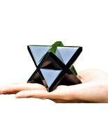 Merkaba Black Tourmaline Healing Stone Crystal Star Quartz Meditation Re... - $140.96