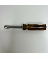 RARE Vintage AWARD 1/2&quot; Nut Driver with 6 Point Hex Head Brown Handle USA - $10.37
