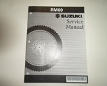 Suzuki RM60 Service Réparation Atelier Manuel OEM 99500-20241-01E - £17.57 GBP