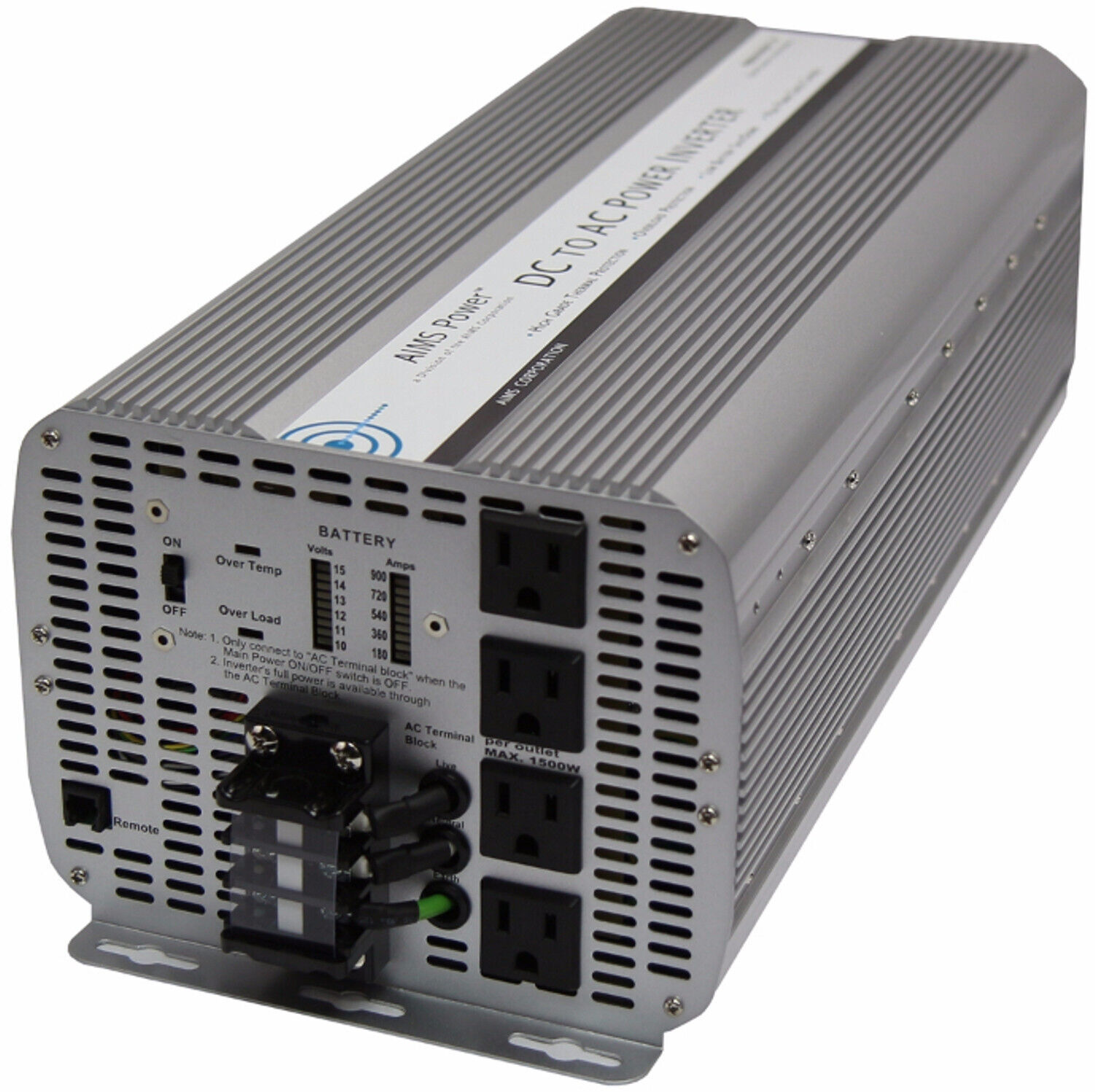 Primary image for AIMS Power PWRINV8KW12V 8000W Modified Sine Power Inverter, 16000W Surge Power