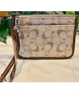 Coach Bias Signature ID Mini Skinny Zipper Wristlet Coin Purse Card Key ... - $19.00