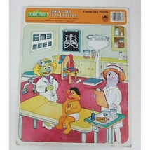 Vintage 1984 Sesame Street Ernie Goes To The Doctor Frame Tray Puzzle 11... - $14.54