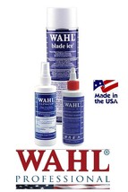 Wahl Clipper Care SET-BLADE ICE,CLINI-CLIP,OIL-Cooling Lubricant Lube Cleaner - £30.05 GBP