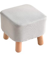 Ibuyke Small Footstool, Solid Wood Ottoman Stool, Sofa Tea Stool, Change... - $35.97