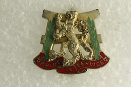 Vintage Us Military Insignia Dui Pin Pride In Service 66th Maintenance Battalion - £8.44 GBP