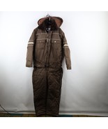 Vintage 70s Streetwear Mens 40 Distressed Quilted Hooded Snowmobile Snow... - $1,474.72 MXN