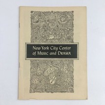 1949 New York City Center of Music and Drama Present Fall Season Laszlo ... - £15.10 GBP