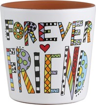 Enesco Our Name Is Mud Cuppa Doodle Forever Friend Succulent Planter, Multicolor - £27.25 GBP