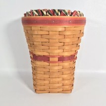 Longaberger May Series Snapdragon basket combo w Fabric liner &amp; protector 1998 - £18.01 GBP