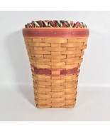 Longaberger May Series Snapdragon basket combo w Fabric liner &amp; protecto... - £18.04 GBP