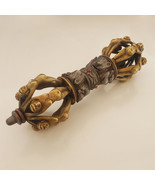 Rare Tibetan Buddhist 7 Pronged Human Figurine Vajra 12" - Made in Nepal - $699.99