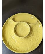 9&quot; yellow ceramic divided serving dish - €21,30 EUR