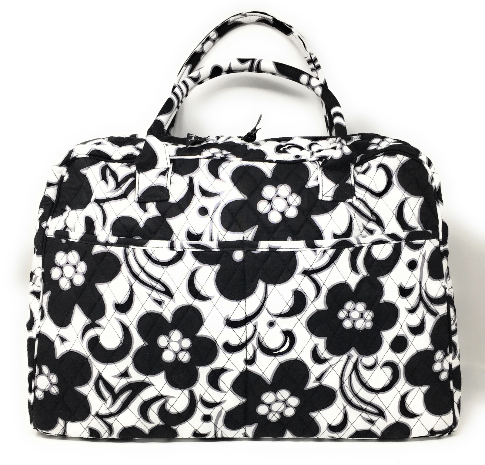 Primary image for Vera Bradley Weekender Tote - Night & Day - Solid Black Interior - New w/Defects