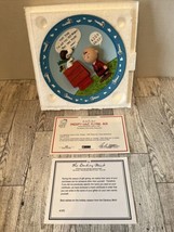 Danbury Mint Snoopy-WWI Flying Ave 3 Dimensional Collector Plate COA, 6 ... - $62.14