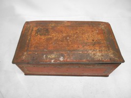 Old Vtg JOHNSTONS METAL CANDY BOX CHOCOLATE CONFECTIONARY ADVERTISING TI... - $39.59