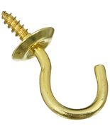National Hardware N200-303 2021 Cup Hooks - Solid Brass in Brass , 3/4&quot; ... - $408.81 MXN