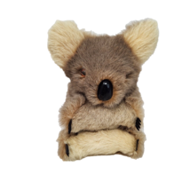 6&quot; Vintage Tan Real Hair / Fur Australian Koala Bear Handmade Plush Souvenir - £22.31 GBP