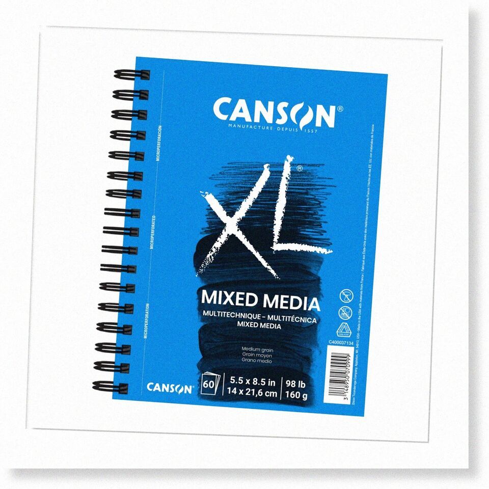 XL Series Mixed Media Pad - 5.5x8.5 inches - 60 Sheets - Heavyweight Art Paper f