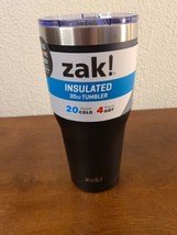 Zak Black Insulated Tumbler 30 oz 20 cold/ 4 hours Hot Brand New - £12.54 GBP