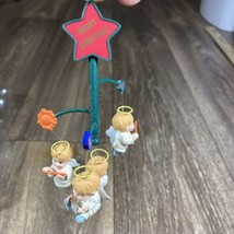 1989 Noma Christmas Rotating Spinning Ornament Ornamotion Angels Mobile #2311 - £15.97 GBP