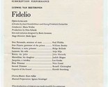 Fidelio Ticket Stubs Metropolitan Opera 1971 Plishka Dooley Brilioth Silja - £17.55 GBP