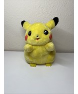 Pokemon Pikachu talking Plush Stuffed Toy 7&quot; Tall 1998 Tested Works - $48.02 CAD