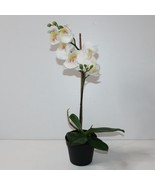 Ikea FEJKA Artificial Potter Plant White Orchid 3.5&quot; Diameter and 11&quot; Hight - $9.99