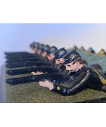 Vintage Metal Civil War Union Army Toy Soldiers Prone Position Shooting - $1,452.20 MXN