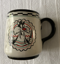 Sylvester Cat Looney Tunes Vintage 90s Warner Bros Studio Store Mug Coff... - £9.67 GBP