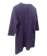 COS  Minimalist Knit Coat-Collarless-NAVY-Crop Sleeve-S but with pit to ... - $54.88 CAD