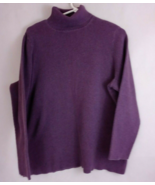 Vintage Lane Bryant Women’s Solid Purple Turtleneck Sweater Plus Size 22/24 - $365.81 MXN