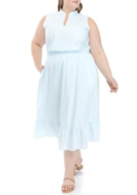 New Anne Klein Blue White Cotton Midi Flare Dress Size 0 X 1 X 2 X 3 X $139 - £47.95 GBP+