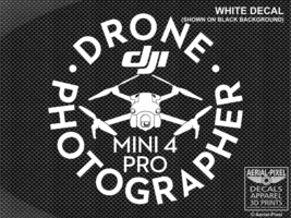 DJI Mini 4 Pro Drone Pilot Window / Case Decal Drone Sticker - $9.95