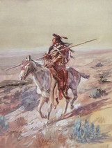 Indian with Spear by Charles M Russell Native American Giclee Print + Ships Free - £30.67 GBP+