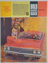 1963 Print Ad Buick LeSabre Full Size 4-Door Cars Optional Turbine Drive - £13.88 GBP