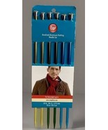 Anodized Aluminum Knitting Needle Set Boye New 6 Pack 8-10 - £4.61 GBP