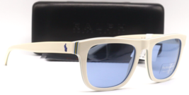 NEW RALPH LAUREN PH 4161 5830/72 SHINY WHITE/BLUE LENS AUTHENTC SUNGLASS... - £93.65 GBP