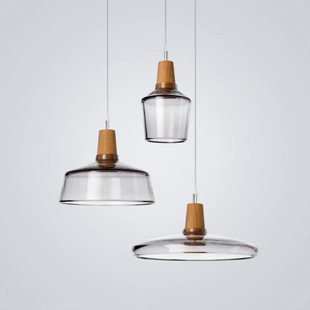 Modern Simple Pendant Light Clear Glass Hanging Lights for Living Room D... - $39.06+