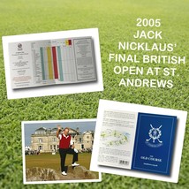 2005 St. Andrews Jack Nicklaus &quot;Last Open&quot; Authentic Old Course Unused Scorecard - £63.95 GBP