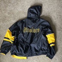 Mens NFL Pittsburgh Steelers Button-Up Reversible Logo Jacket Sz XL (No ... - $44.05