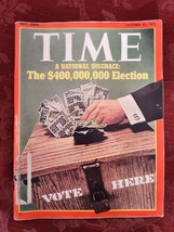 TIME magazine October 23 1972 Oct 72 10/23/72 The $400,000,000 Election - £7.81 GBP