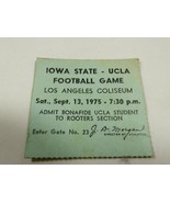 VTG 1975 UCLA Bruins vs Iowa State Football Ticket Sept 13 L.A. Coliseum... - £15.82 GBP