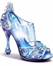 Cinderella&#39;s Glass Slipper Clip Art- 10 High Quality JPGs/ Digital Print... - £1.29 GBP