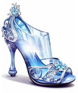 Cinderella&#39;s Glass Slipper Clip Art- 10 High Quality JPGs/ Digital Print... - £1.29 GBP
