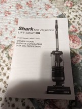 Owners guide, Shark Navigator Lift Away ADV. LA320 Series. *Manual Only* - $14.84