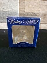 1990 Hershey&#39;s Glass Kiss Clear Candy Dish with Lid and Box - £12.13 GBP
